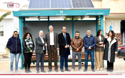 Jemmal : DRÄXLMAIER Tunisie offre le premier arrêt de bus intelligent
