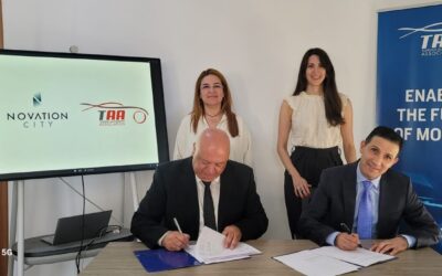 Signature du contrat de cooépration entre la Tunisian Automotive Association et Novation City